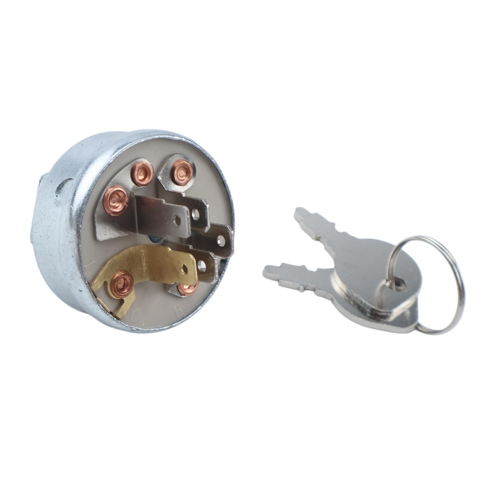 Chamixx Ignition Starter Switch 3623 with 2 Keys Compatible Slivery