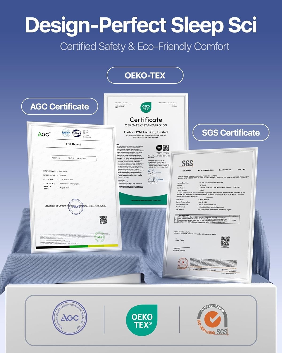 Ergo Pillow for Sleep Apnea, Neck Pain, and Snoring Relief, Standard, Gray