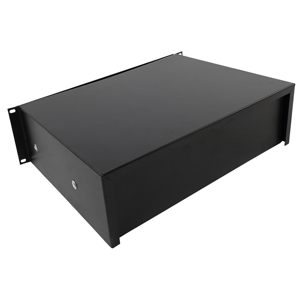 19" 3U Equipment Rack Drawer-Module Storage Patch Panel Data Cabinet With Key