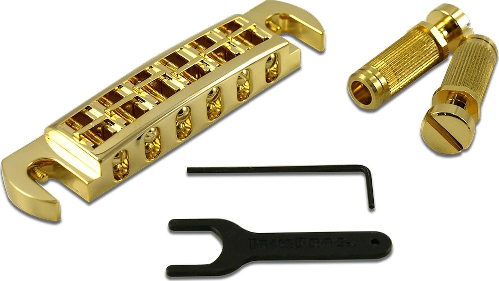 TonePros Wraparound Bridge With S1 Studs Gold