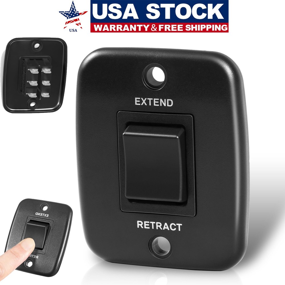 for All Solera 40AMP Power RV Awning Interior Replacement Switch Kit with Plate