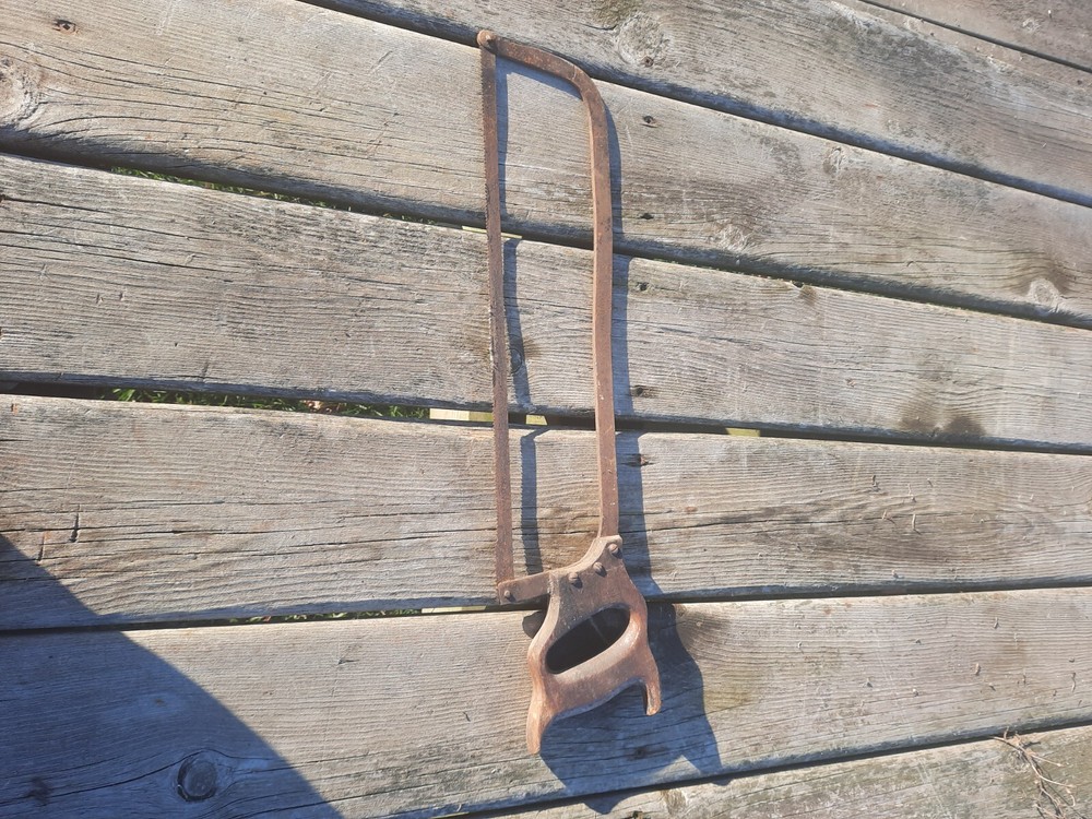 Vintage - Webster Butcher Bone Hack Saw 17" with Wood Handle