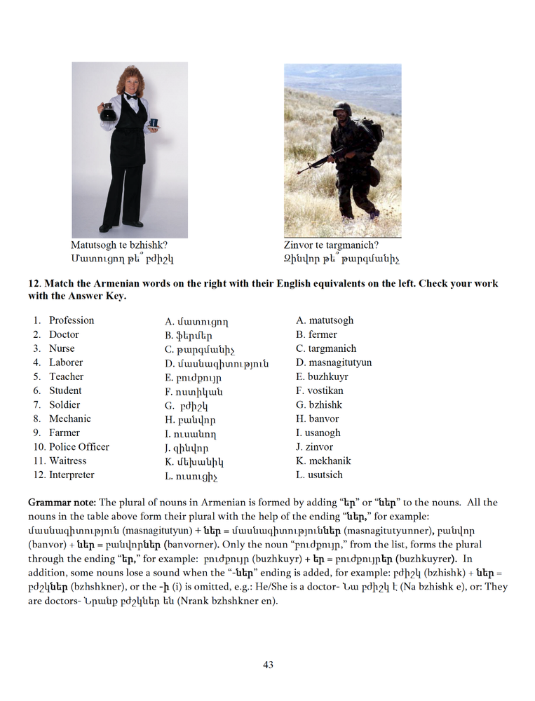 296 page SF SOF Special Forces ARMENIAN LANGUAGE Text on Data CD