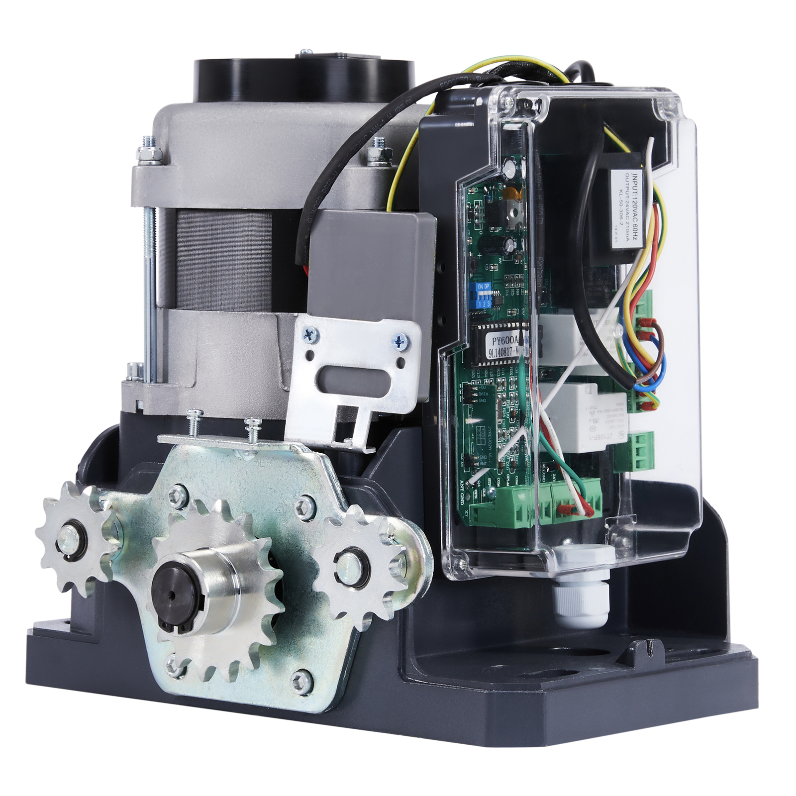 CO-Z 3300lb Automatic Sliding Gate Opener 550W w APP Control & 2 Remote Controls