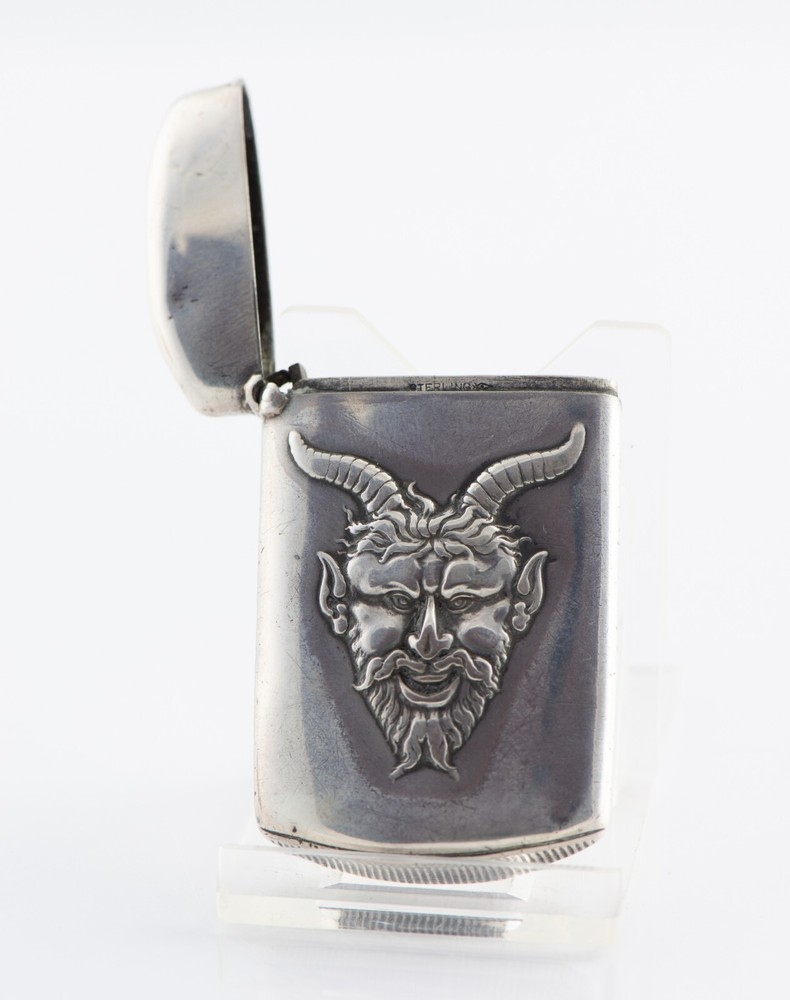 Carter Howe Sterling Devil MatchSafe / Vesta Case