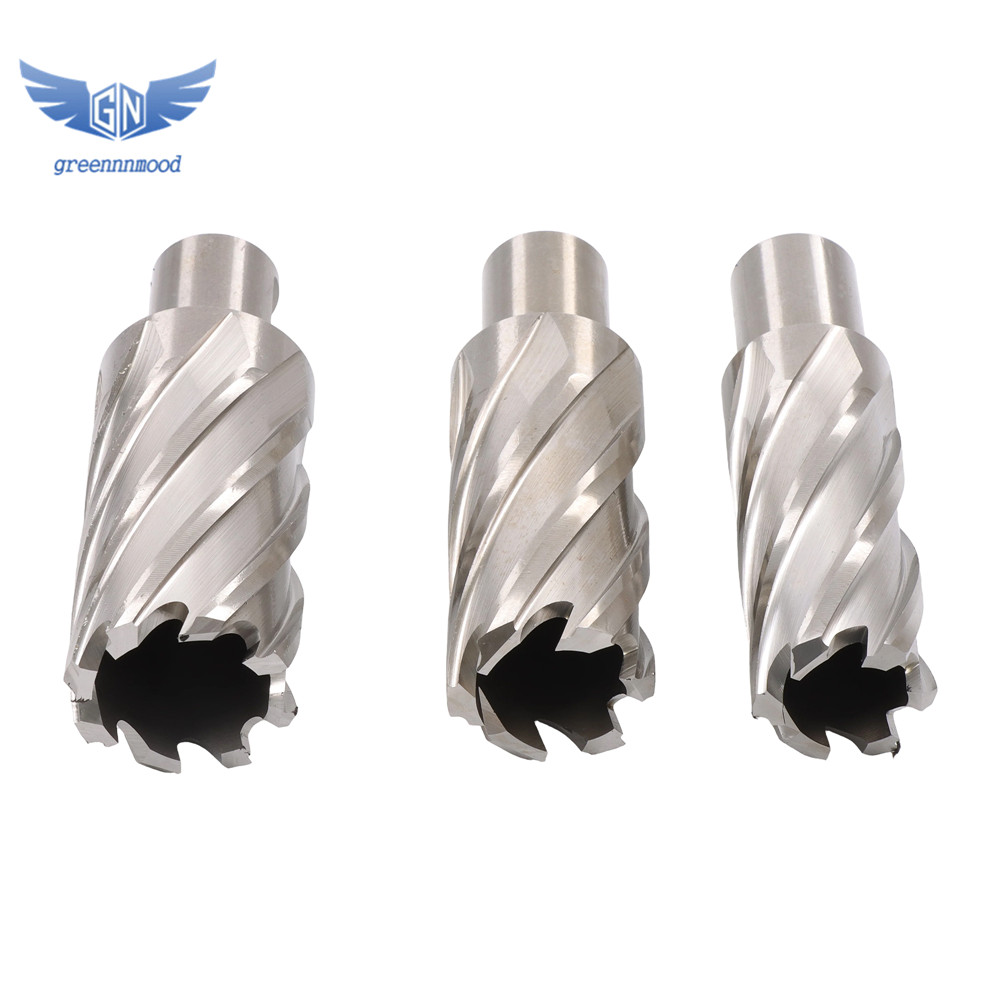 6× Annular Cutter Set HSS Magnetic Drill Bits Universal Universal Shank 2" Depth