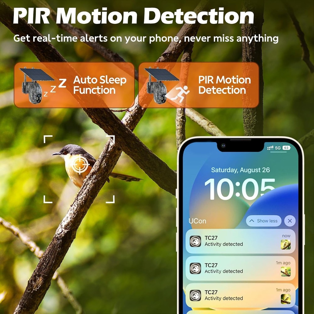 Cellular Trail Camera 3rd-Live View Remote Access Solar Power Game/Deer Camera