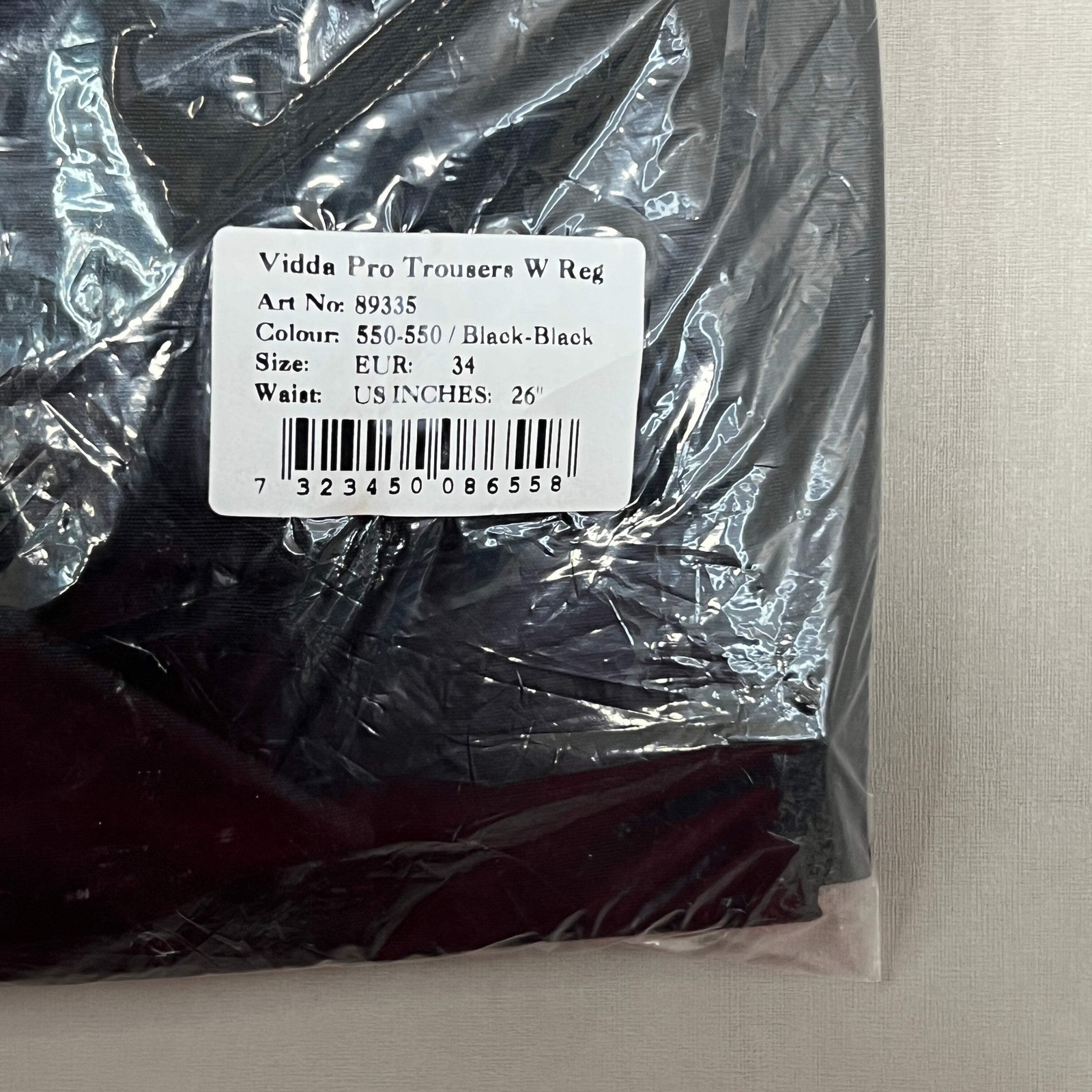 FJALLRAVEN Vidda Pro Pant G-1000 Women's Sz US 26 EUR 34 Black 89335 (New)