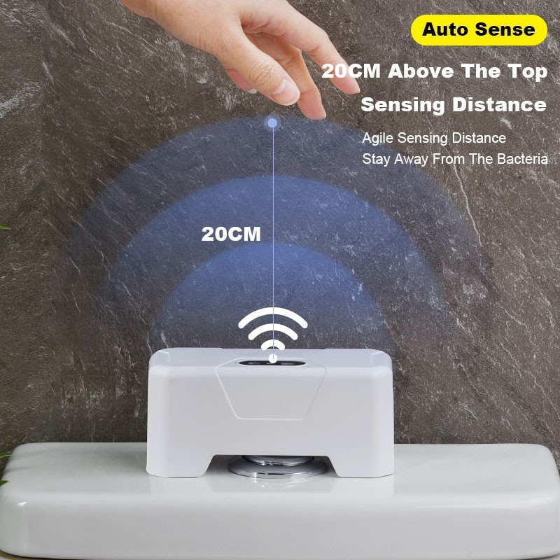 Non Contact Flush Button for Toilets Smart Sensor Rechargeable Waterproof