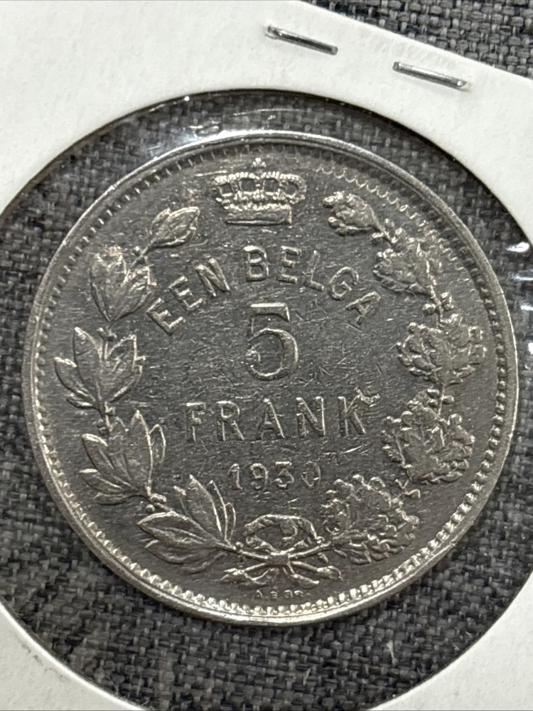 1930 Belgium 5 Francs