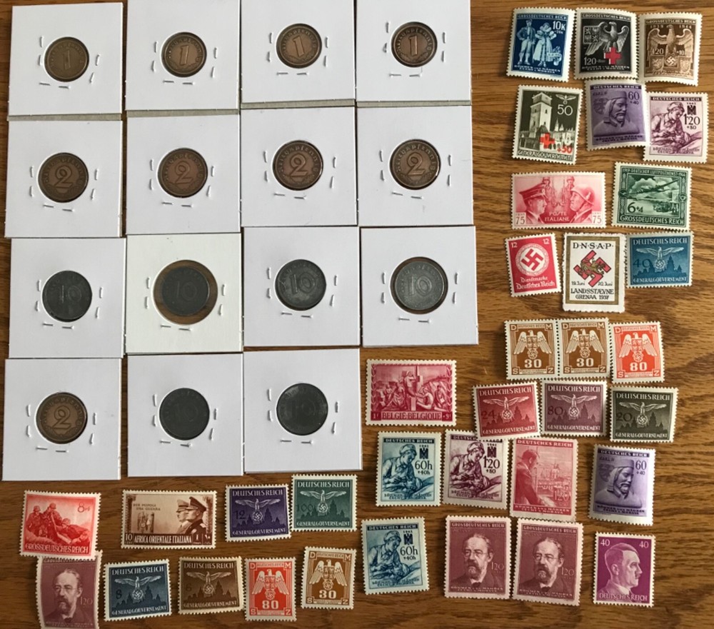 Third Reich Coins and Stamps