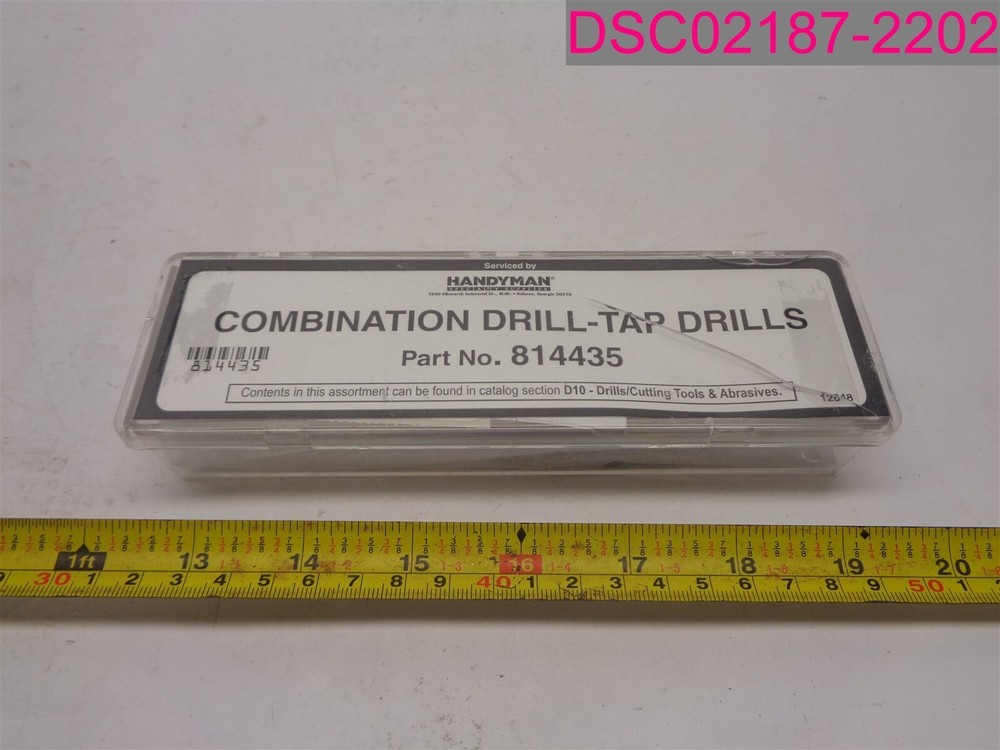 Handyman 6 Pc. Combination Drill-Tap Drills Set Assortment. #814435