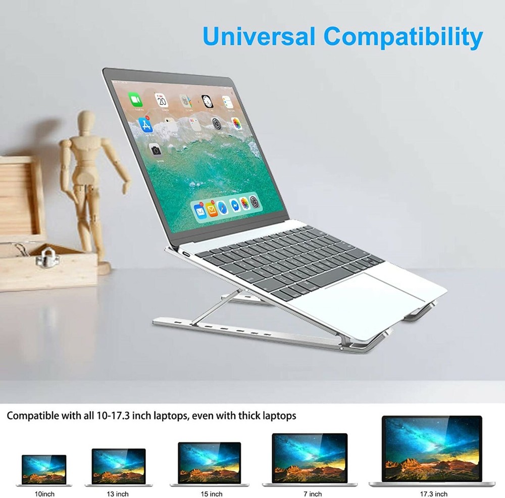 Portable Laptop Notebook Ipad Computer Multi-Angle Adjustable Foldable Stand