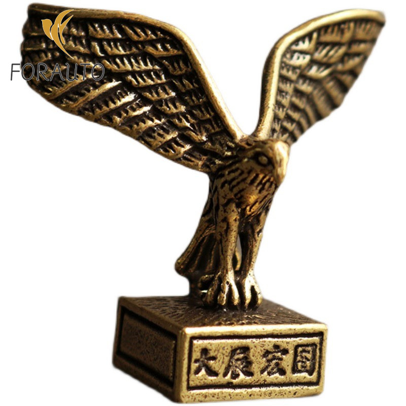 Solid Copper Eagle Trinket Tea Pet Ceremony Antique Bronze Model Figurines