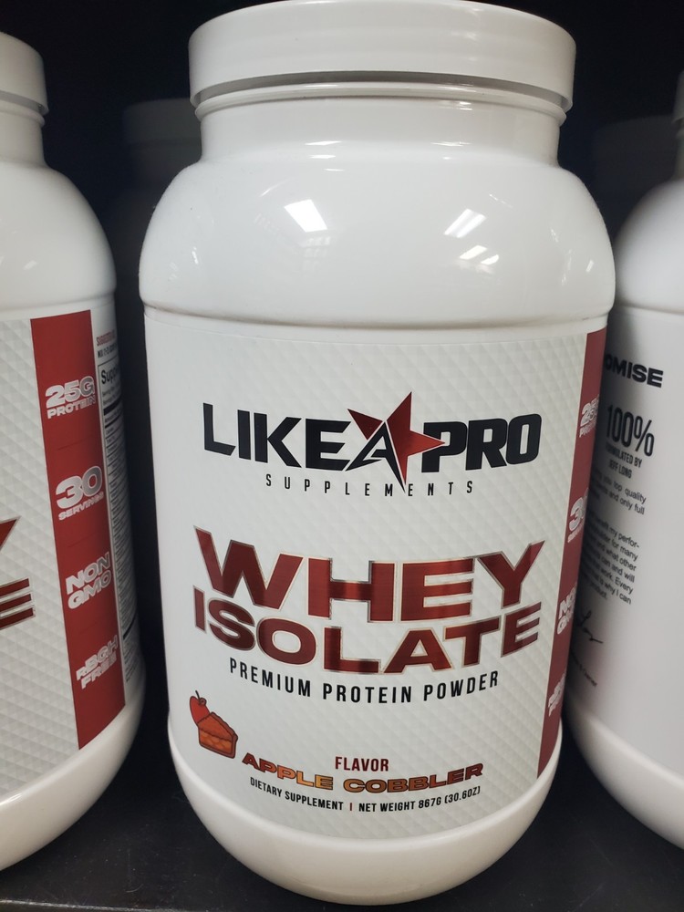 Like A Pro Premium Whey Protein Isolate Apple Cobbler