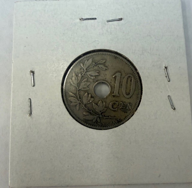 1905 Belgium 10 Centimes Coin