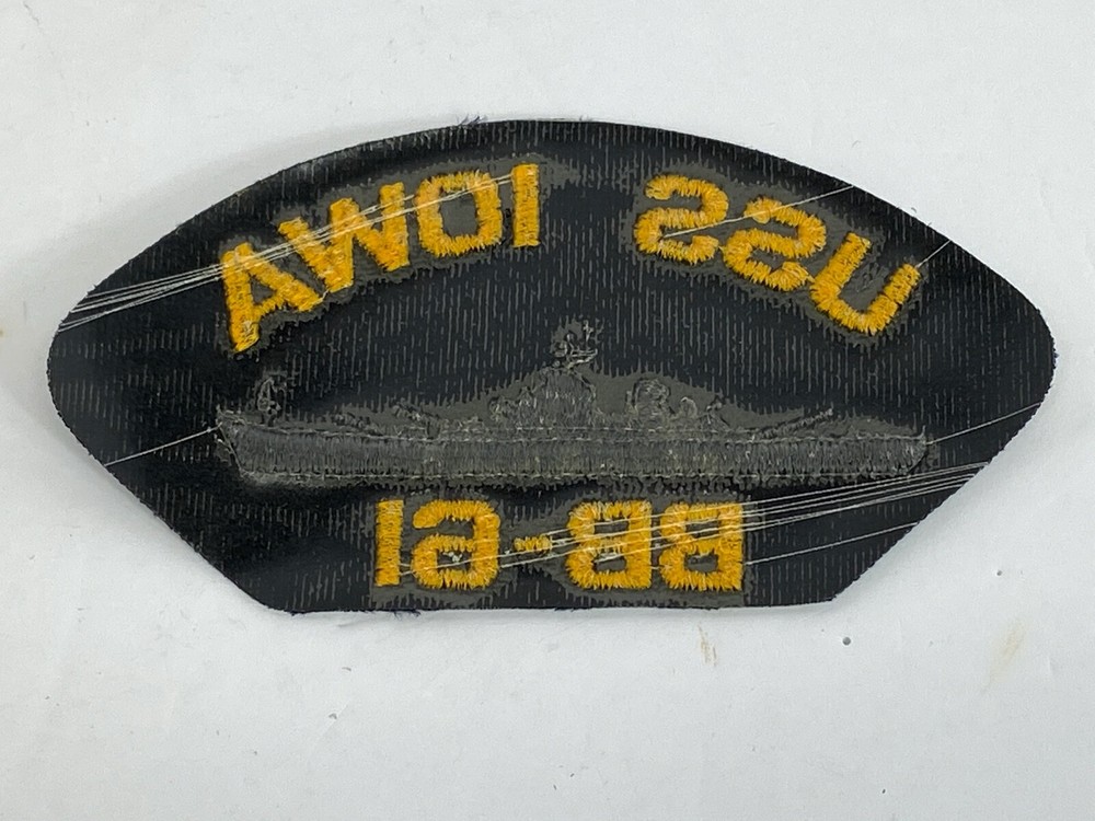 USS Iowa BB-61 Ball Cap Patch