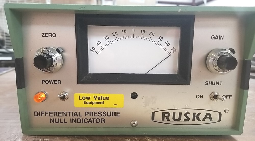 Ruska Differential Pressure Null Indicator 2416-711