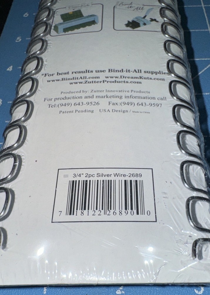 Zutter Bind-it-All - 3/4" 2 pc Silver Wire Package