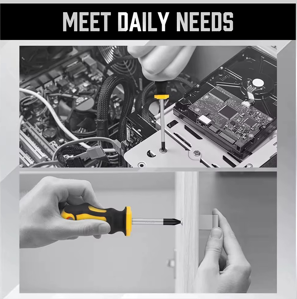 11pc Magnetic Screwdriver Set Magnetizer Demagnetizer Tool Phillips Flat kit New