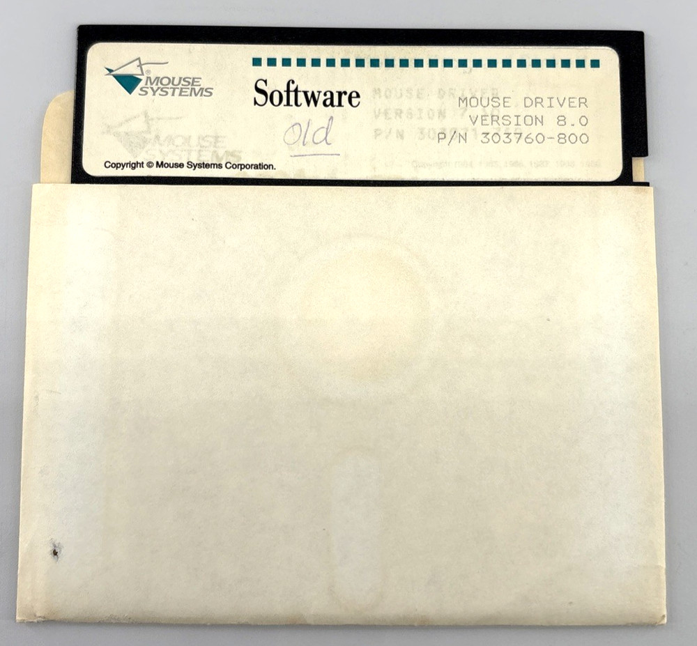 Mouse Systems Mouse Driver 8.0 Vintage Driver Software