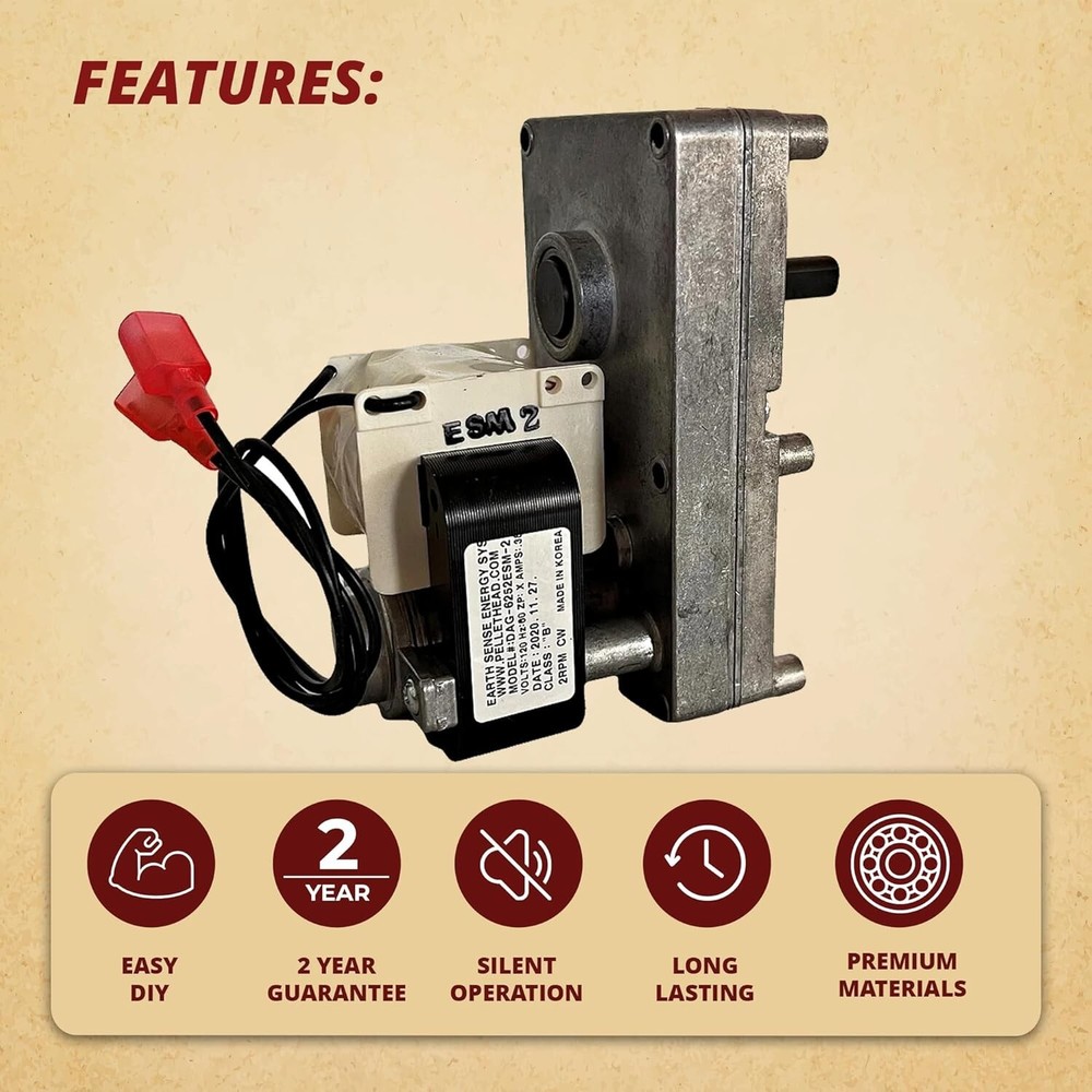 High-Performance Replacement Auger Motor - Compatible with England, Timber Ridge