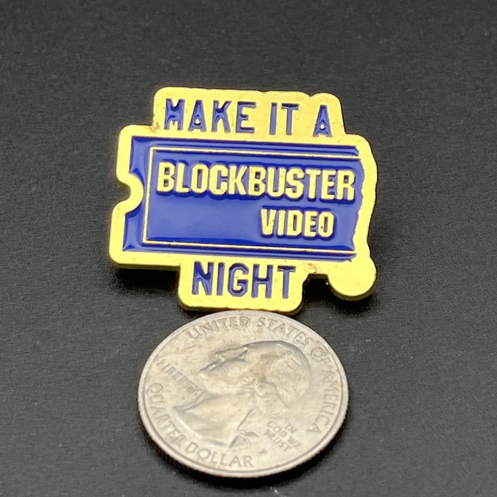 Make It A Blockbuster Video Night Lapel Hat Pin