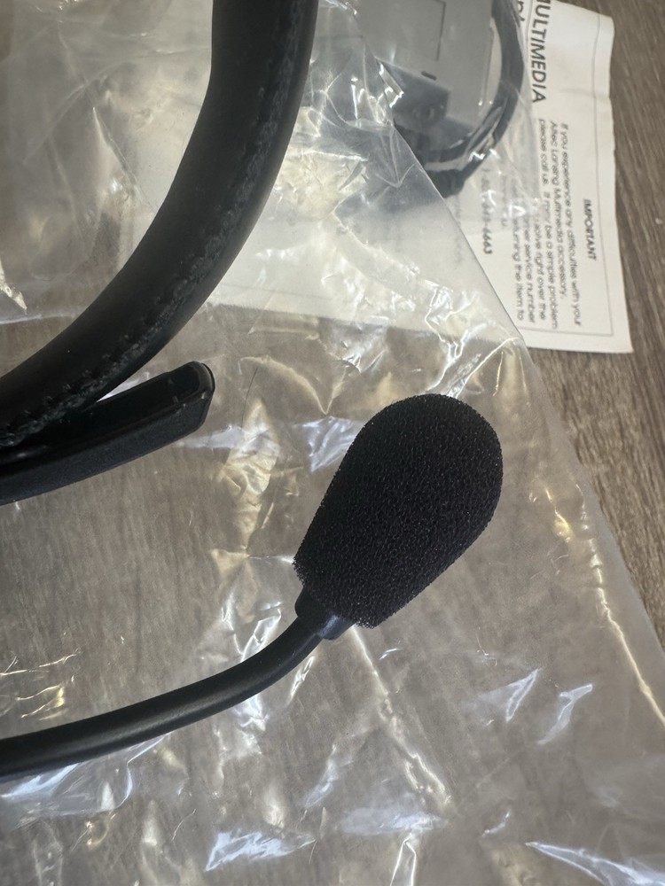 Vintage Altec Lansing AHS10 Communication Headset Mic PC Untested w/ Box