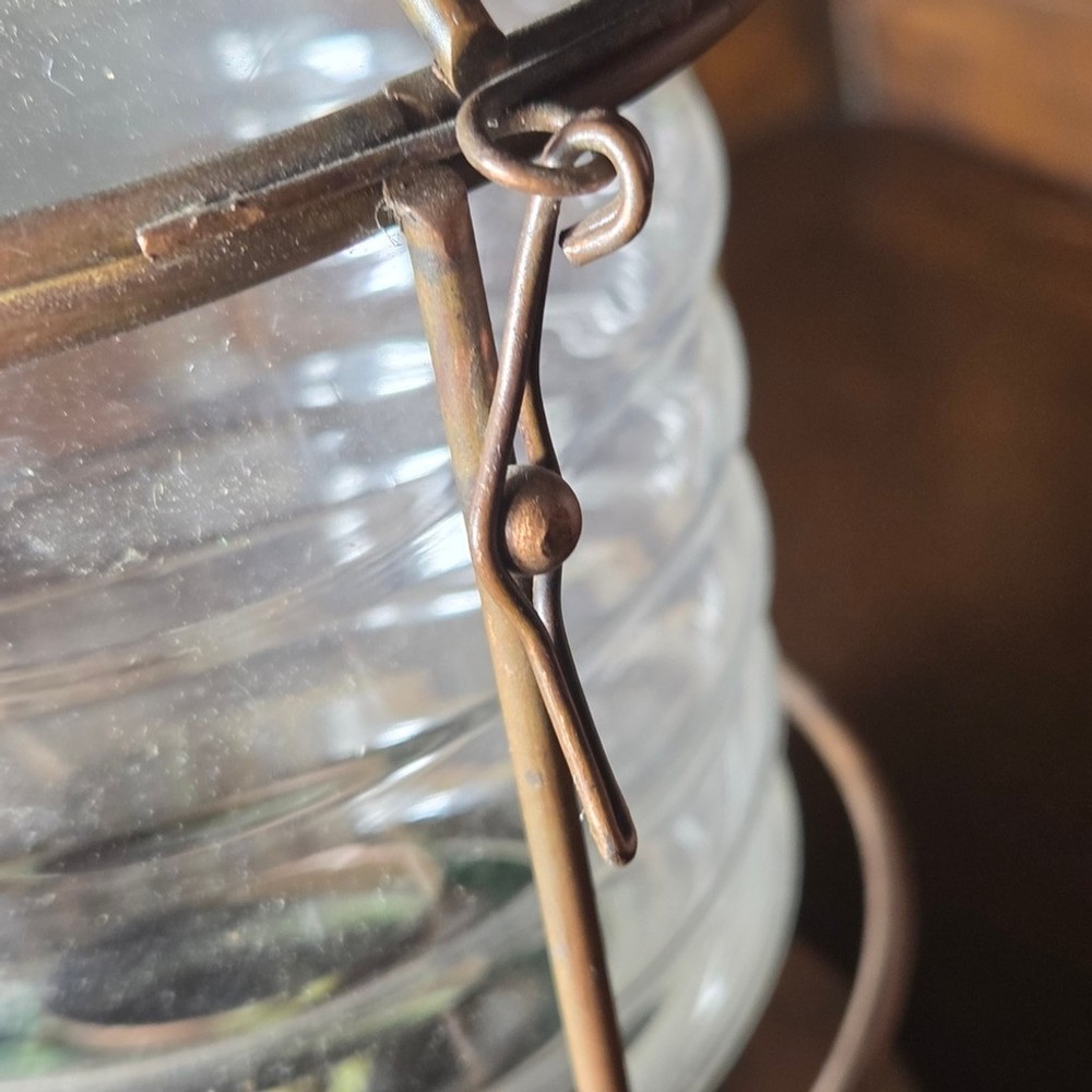 Rustic Brown Metal Lantern