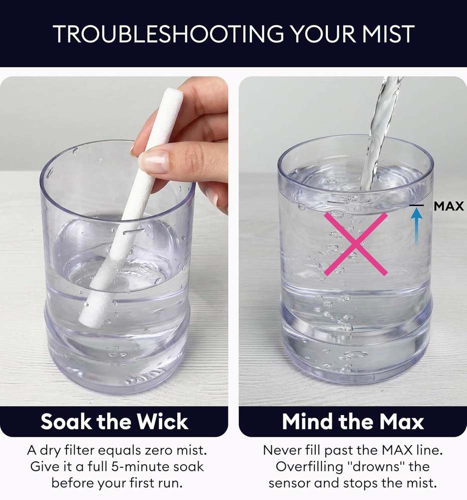 Portable Small Cool Mist Humidifier – USB Powered Not Rechargeable Compact