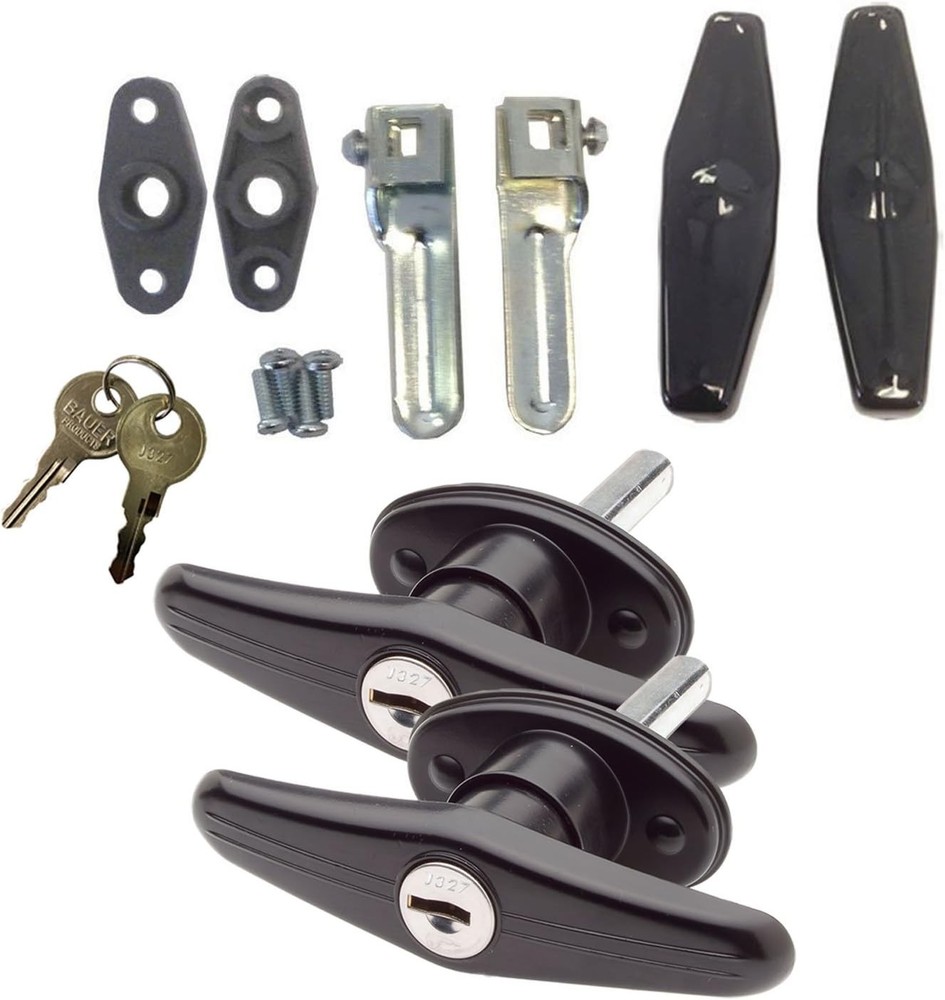 Bauer Matching Set Locking T-Handle Complete Kit | Keyed With Key J327 (2 Keys)