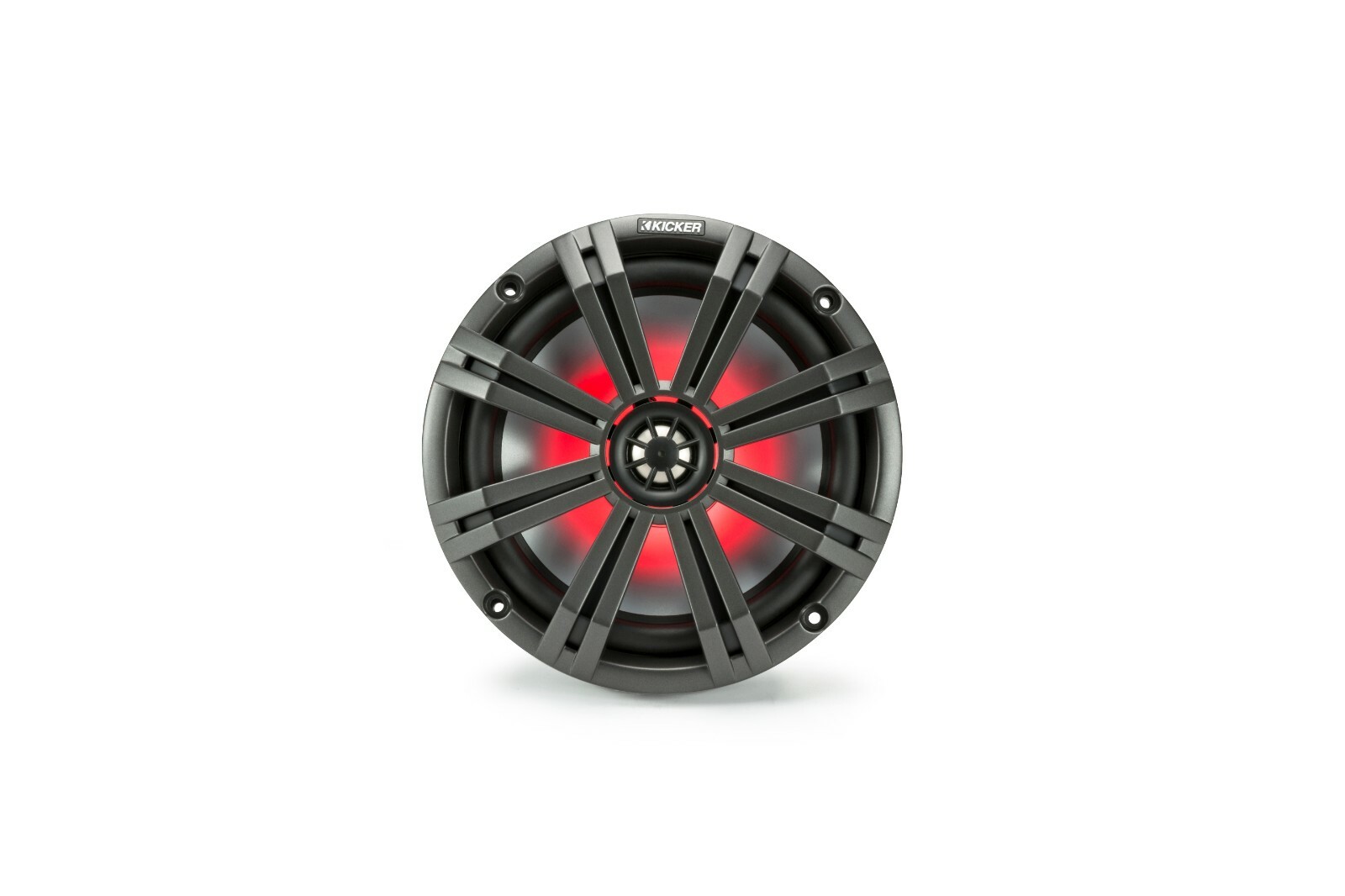Kicker 45KM654L 6.5" 2-Way Marine Coaxial Speakers with LED Lighting