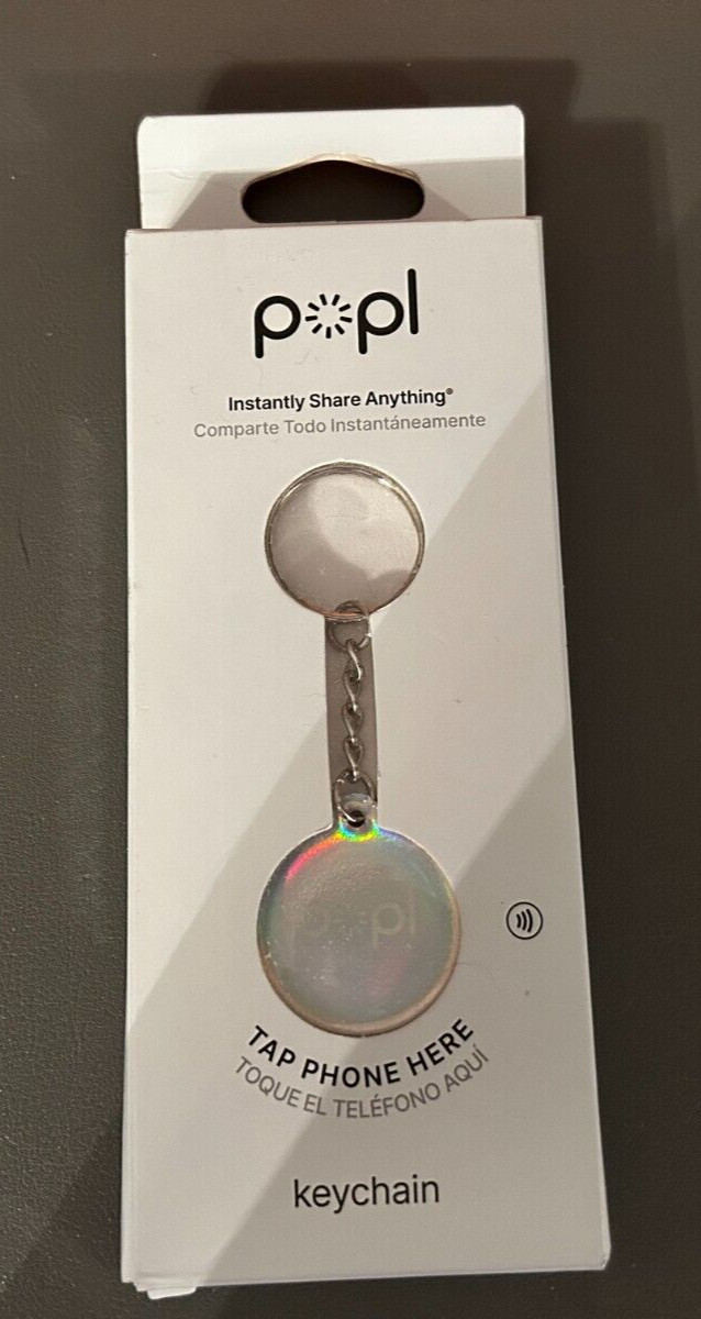 Popl Prisma Key Chain | Instantly Share Anything! | Popl Direct | NFC Tag