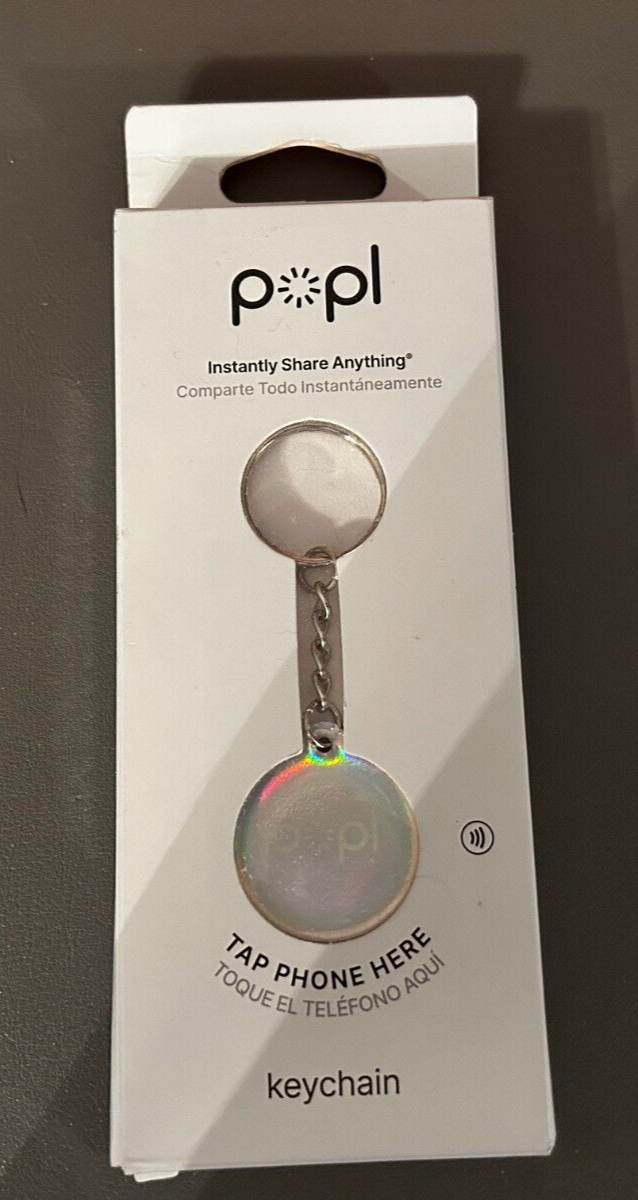 Popl Prisma Key Chain | Instantly Share Anything! | Popl Direct | NFC Tag
