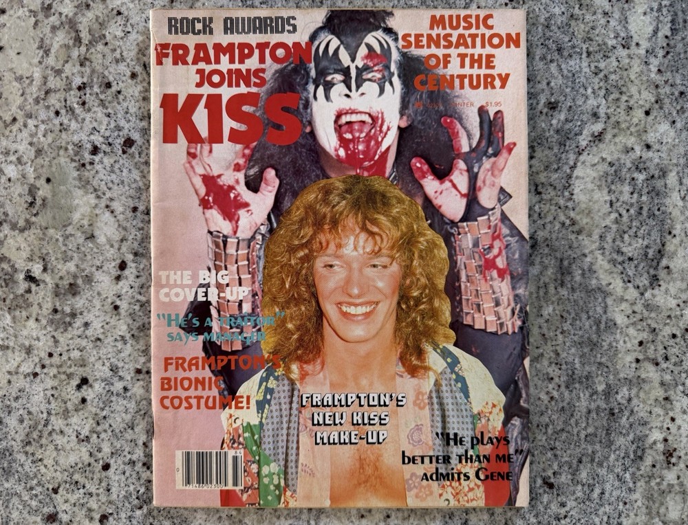 KISS 1978 FRAMPTON JOINS MAGAZINE GENE PAUL ACE PETER AUCOIN VINTAGE MEGA RARE