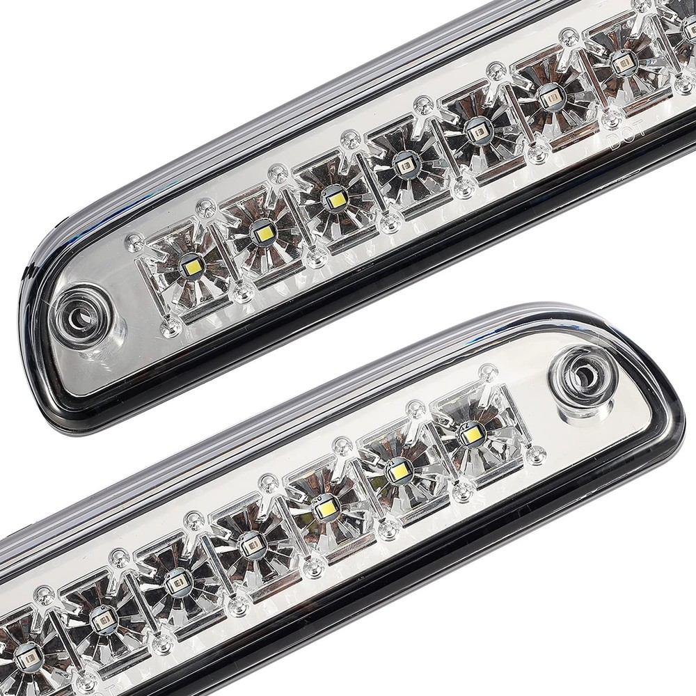 Partsam High Mount Stop Light Led 3rd Brake Standard, Clear Lens