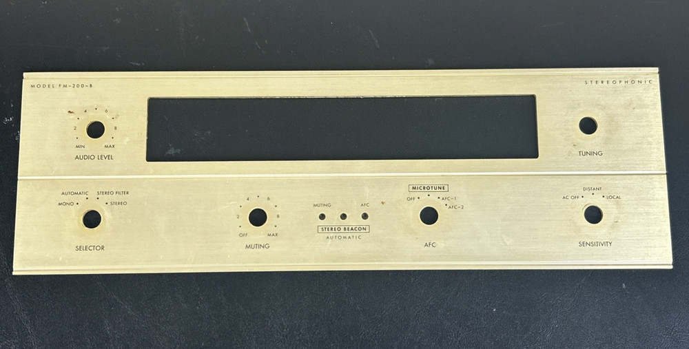 Fisher FM-200B Faceplate Original