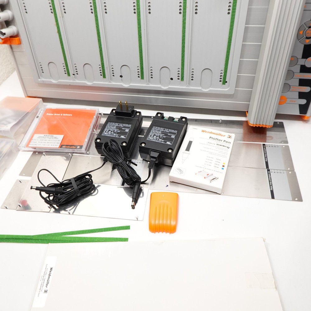 Weidmüller MCP Plus Plotter Printer System w/ Software, Power Supply, Accessorie