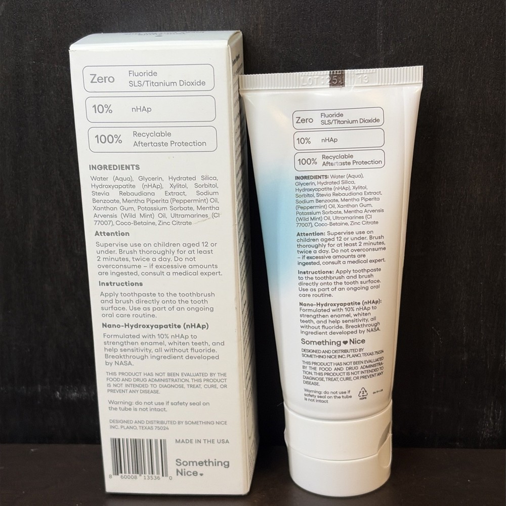 Zero Premium Toothpaste by Dentist Recommended Soft Mint Flavored