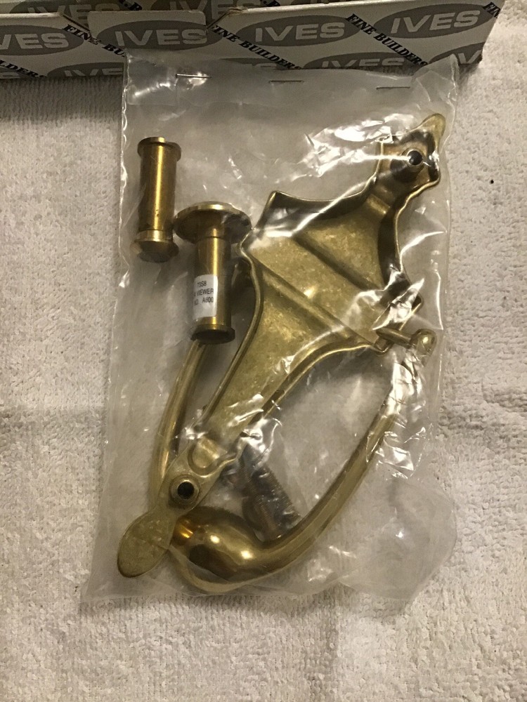 IVES Solid Brass Door Knocker, New in Box.