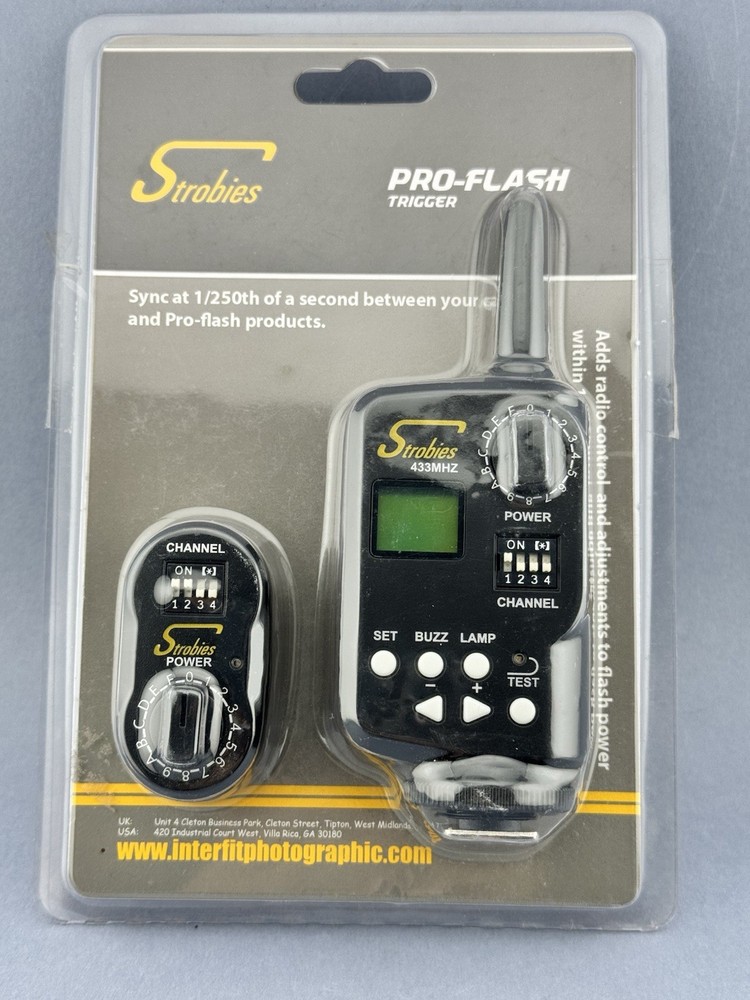 Interfit STR203 Pro Flash Strobies ProFlash Transmitter/Receiver Trigger