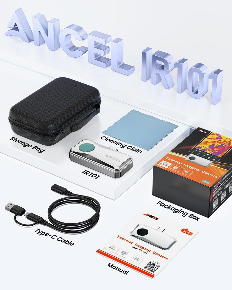 Ancel IR101 256X192 IR Thermal Imaging Camera for Android USB Type-C Pro-Grade