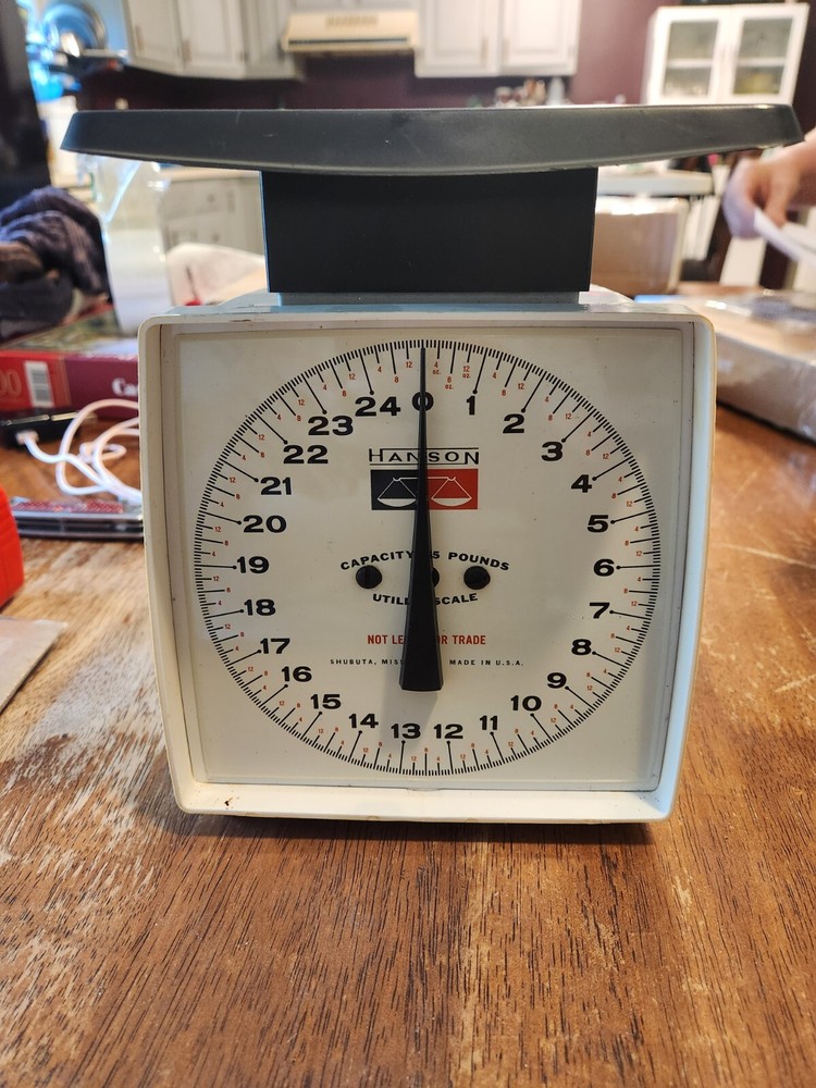 Hanson Kitchen Scale 25 Lbs VINTAGE