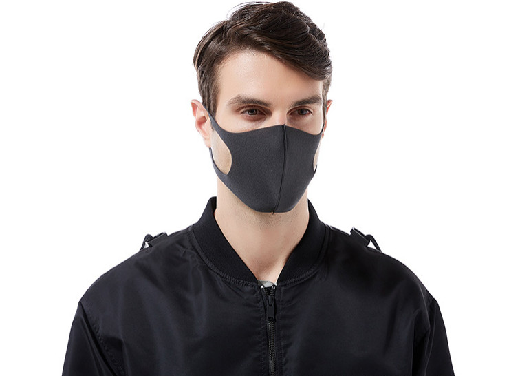 Nanosase BNS Polyester Spandex Masks - Black (4 Pack)