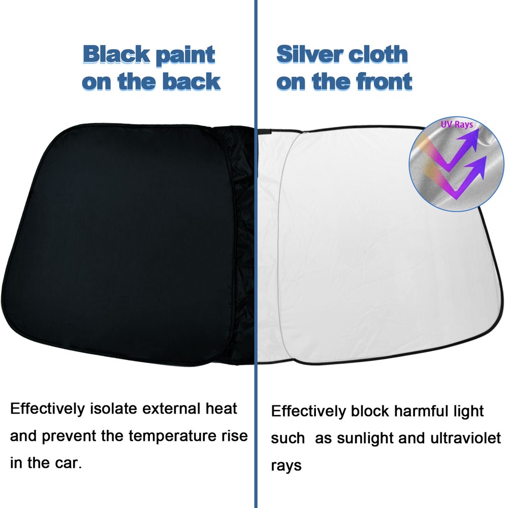 Windshield Sunshade For Ford F150 2009-2014 Window Sun Visor Blocks UV Foldable