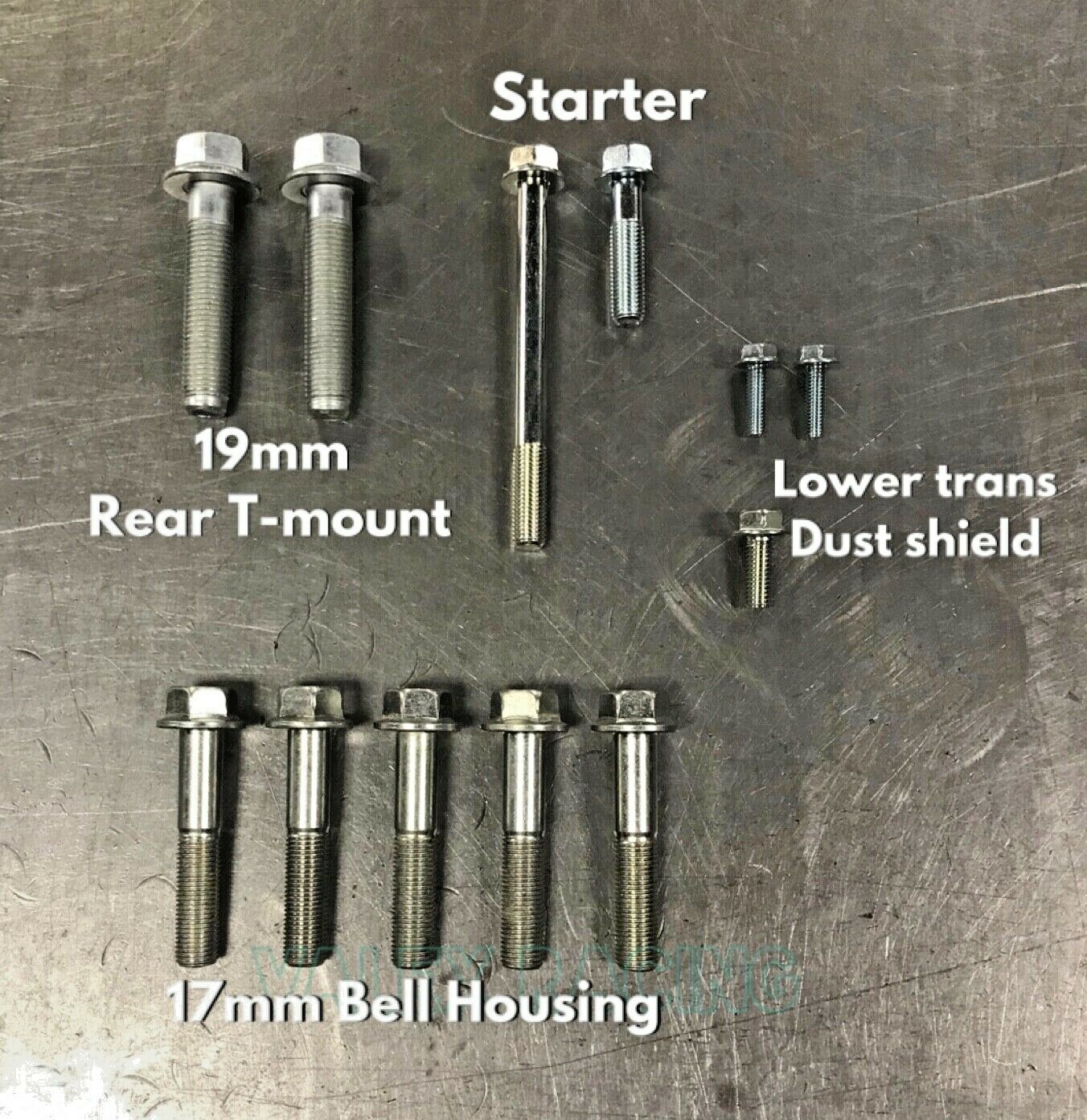 Honda Acura B Series Transmission Bolt Kit B16 B18 B20 5spd