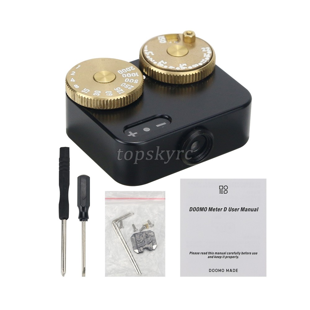 Light Meter for DOOMO Meter D Brass-exposed Version for Photograph Aluminum