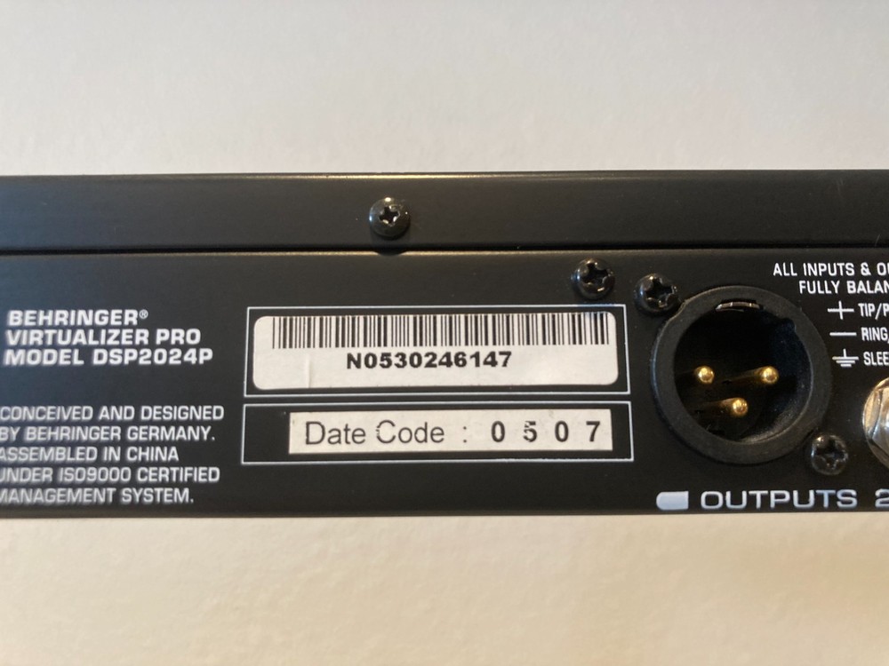 Behringer Virtualizer Pro Dsp2024p