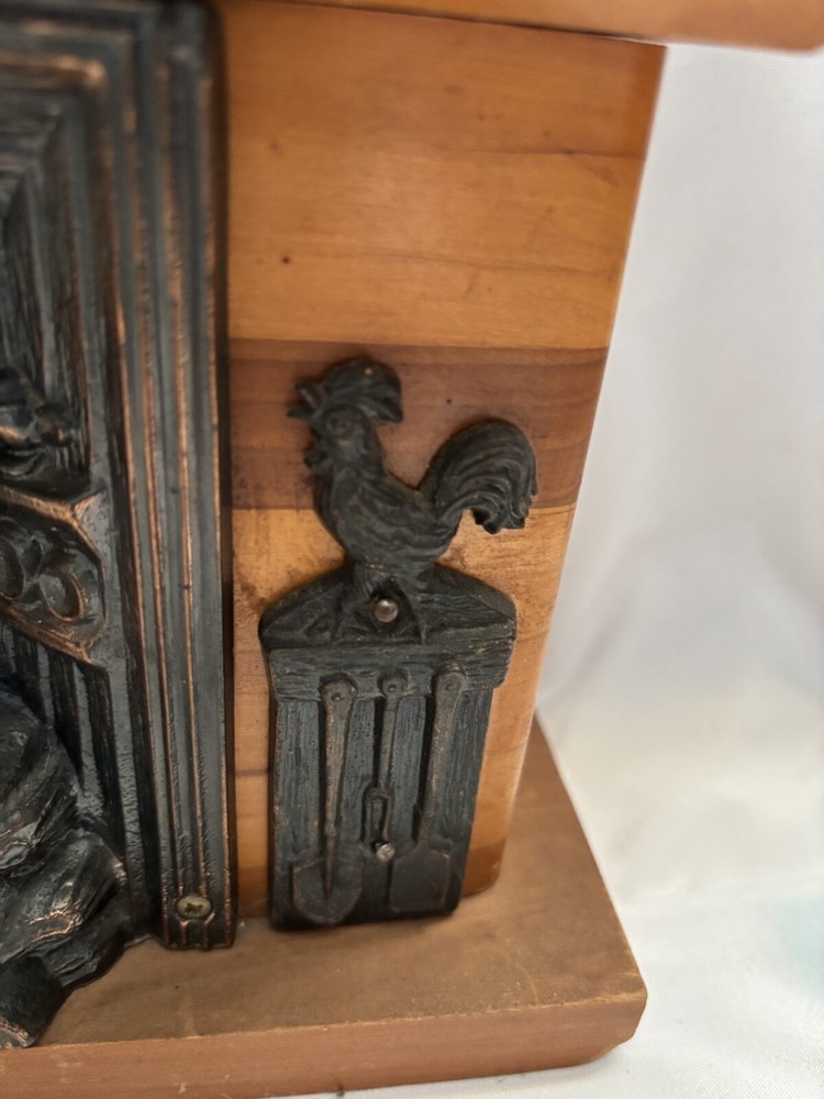 SESSIONS Clock Corp. Hearth Roosters Lighted Motion Fireplace Clock Not Working