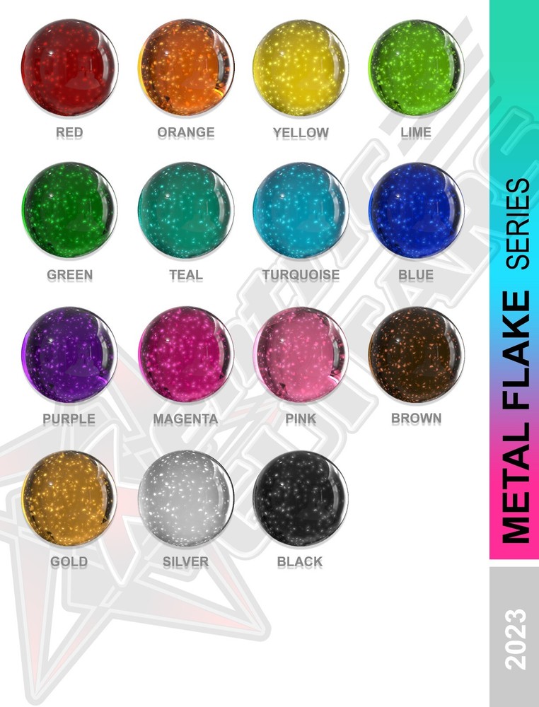 Xentric Guitars - METAL FLAKE Series Resin Guitar Knobs & Switch Caps